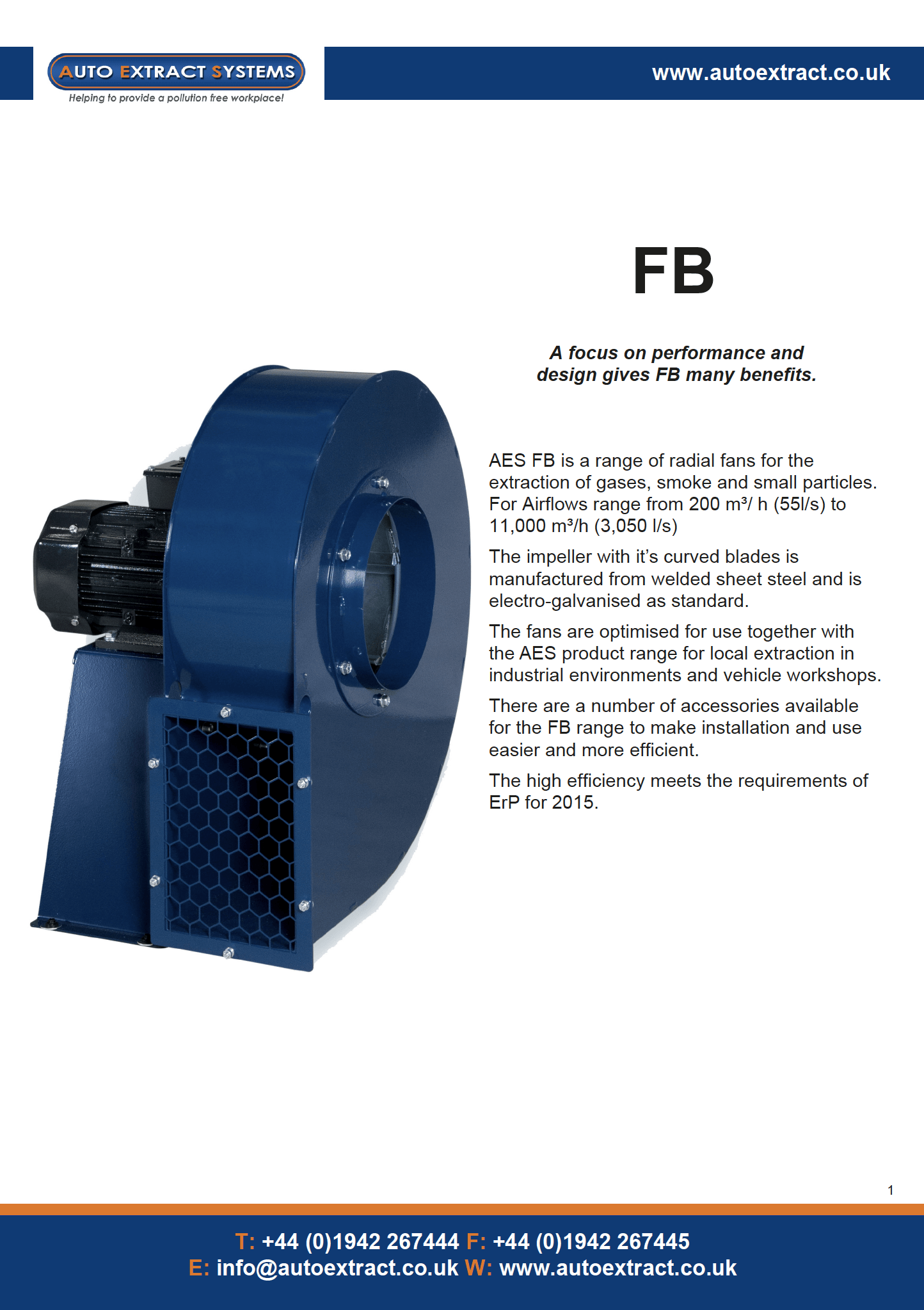 Centrifugal Extraction Fans Welding Fume Extraction Fan